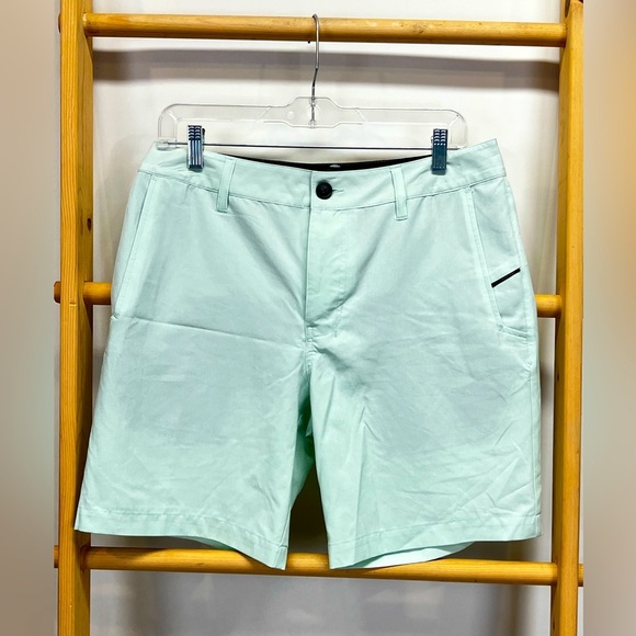 NITROUS BLACK Men's mint green flat front board shorts size 30 - Picture 1 of 12